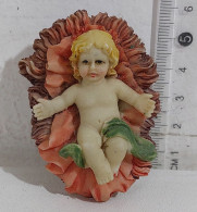 64737 Pastorello Presepe - Statuina In Resina - Bambino Gesù - 3 Cm - Presepi