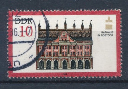 DDR Mi. 2869 Gest. Rathaus Rostock Gesellschaft Für Denkmalpflege Kongress - Gebraucht