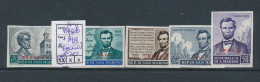 B7 SAN MARINO SASSONE  497/500  + A129 SAGGIO IMPERFORATED MNH - Unused Stamps
