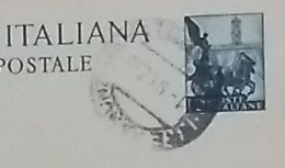 1953 Italia Intero Quadriga £20 Pubblicita' Chlorodont Uso A.R. Vg Sorrento X Piano 3scans - Interi Postali