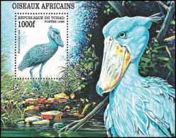 Chad 1999, African Birds - S/s MNH - Storchenvögel