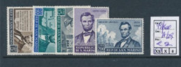 B7 SAN MARINO SASSONE  497/500 + A129 MNH - Unused Stamps