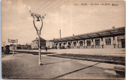 80 HAM - La Gare, Les Quais. - Ham