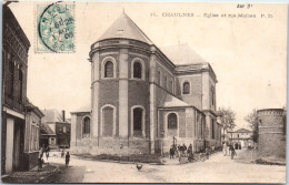 80 CHAULNES - Eglise Et Rue Mollien  - Chaulnes