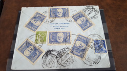 REF A550  FRANCE OBLITERE SUR LETTRE - Used Stamps