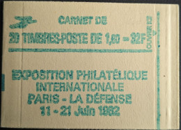 2155 C4 Conf. 8 Carnet Fermé Sabine 1.60F Rouge - Modernes : 1959-...