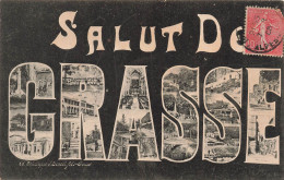 FRANCE - Grasse - Salut De Grasse - Multi-vues - Fantaisie - Carte Postale Ancienne - Grasse