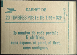 2219 C2 Conf. 8 Carnet Fermé Liberté 1.60F Vert - Modern : 1959-...