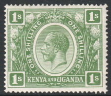 KUT Kenya And Uganda Scott 29 - SG87, 1922 George V 1/- MH* - Kenya & Oeganda