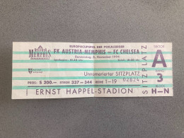 FK Austria Memphis V Chelsea 1994-95 Match Ticket - Tickets & Toegangskaarten