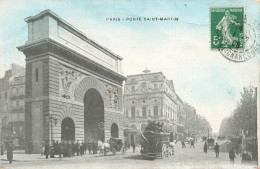 FRANCE - Paris - Vue Panoramique - Vue De La Porte Saint Martin - Animé - Carte Postale Ancienne - Andere Monumenten, Gebouwen