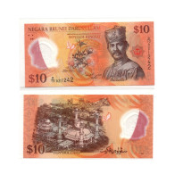 Brunei Darussalam 10 Dollars Ringgit 2011 Polymer Prefix D UNC P-37 - Brunei