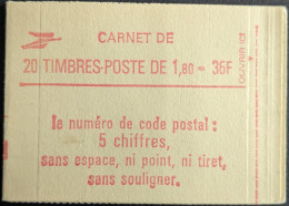 2220 C8 Conf. 8 Date 4/ 1.6.82 Carnet Fermé Liberté 1.80F Rouge - Moderni : 1959-…