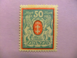 111 ALEMANIA REPUBLICA De WEIMAR / DANTZIG 1921-1923 YVERT 102 MH - Nuovi