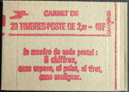 2274 C4 Conf. 8 Date 6/ 23.6.83 Carnet Fermé Liberté 2.00F Rouge - Modern : 1959-…