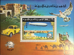 Libya 1977 UPU Airships Minisheet MNH - Libye