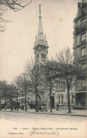 FRANCE - Paris - Vue Panoramique - église Saint Paul - Boulevard Ornano - Animé - Carte Postale Ancienne - Chiese