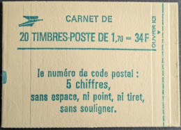 2318 C1 Conf. 8 Date 4/ 4.9.84 Carnet Fermé Liberté 1.70F Vert - Moderne : 1959-...