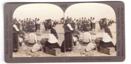 BUL 00 - 21013 RUSSE, Market, Bulgaria - Old Stereo Photo - Unused - Bulgarie