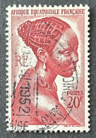 FRAEQ0225U2 - Local Motives - Bakongo Young Woman - 20 F Used Stamp - AEF - 1947 - Used Stamps