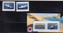 LI05 Namibia 2014 Chinese Navy's First Visit To Namibia Mini Sheet And Stamps - Namibia (1990- ...)