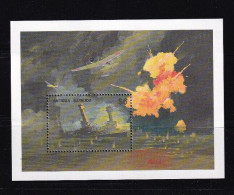 LI05 Antigua And Barbuda 1991 World War II Mini Sheet - Antigua Et Barbuda (1981-...)
