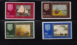 LI05 Maldives 1968 Paintings Full Set Mint Stamps - Maldive (1965-...)