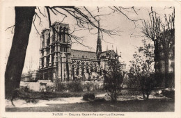 FRANCE - Paris - Vue Sur L'église Saint Julien Le Pauvre - Vue De L'extérieure - Carte Postale Ancienne - Kerken