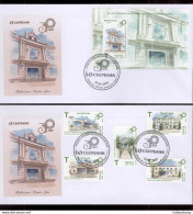 Label Transnistria 2023 30th Anniversary Of Savings Bank 2 FDCs - Fantasie Vignetten