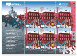 Ukraine 2024 Ukranian War Okhtyrka Hero City Sheetlet MNH - Ukraine