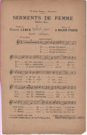 Partitions-SERMENTS DE FEMME Mélodie Valse Paroles De F Lemon, Musique D'A Nilson Fysher - Scores & Partitions