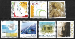 GREECE 2007 Personalized Stamps Complete MNH Set Vl. 2370 / 2376 - Nuevos