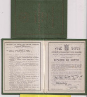 Lot 2 Diplomes De Sortie UT Charleroi  1951 - Diplômes & Bulletins Scolaires