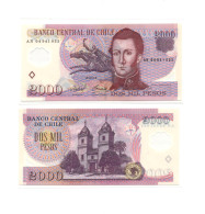 Chile 2000 Pesos 2004 Polymer Issue P160 UNC - Chile
