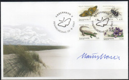 Martin Mörck. Denmark 2007. Denmark's Nature. Michel 1472 - 1475 FDC. Signed. - FDC