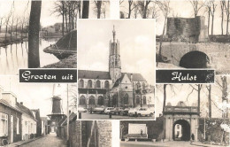 [-5%] PAYS-BAS - Groeten Uit Hulst - Multi-vues De Différents Endroits à Hulst - Différents Monuments - Carte Postale An - Hulst