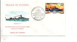 WALLIS ET FUTUNA FDC 1978 FORCES NAVALES LIBRES - FDC