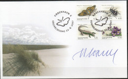 Martin Mörck. Denmark 2007. Denmark's Nature. Michel 1472 - 1475 FDC. Signed. - FDC