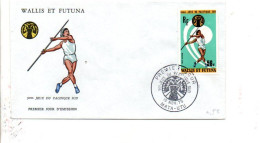 WALLIS ET FUTUNA FDC 1975 JEUX PACIFIQUE SUD - JAVELOT - FDC