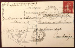 France Divers Sur CPA De St Raphael 26.7.1938 Pour SIem Reap, Cambodge - (N354) - 1921-1960: Modern Period