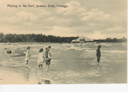 Chicago Jackson Park Playing In The Surf Ngl #204.572 - Autres & Non Classés