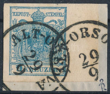 1850 9kr HP IIIb. Világos Szürkéskék, 10 Mm ívszéllel / Type HP IIIb. Light Greyish Blue, With 10 Mm Margin. "ALT-ORSOVA - Autres & Non Classés