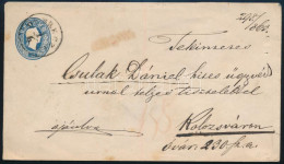 1863 15kr Díjjegyes Boríték + Hátoldalon ép 10kr Ajánlott Levélen / Registered 15kr PS-cover With 10kr "DEBRECZIN" + Pir - Andere & Zonder Classificatie