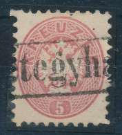 O 1864 5kr Eddig Nem Katalogizált "(Ké)tegyhá(za)" Vasúti Bélyegzéssel / 5kr With Railway Postmark, Not Listed In Catalo - Other & Unclassified