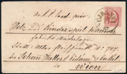 1867 5kr Díjjegyes Boríték / PS-cover "ÚJBÁNYA" (Ryan 600 P) - "NYITRA" - Wien. Certificate: Ferchenbauer - Andere & Zonder Classificatie
