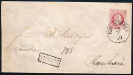 1870 5kr Díjjegyes Boríték Ajánlott Küldeményként 10kr Díjkiegészítéssel / Registered 5kr PS-cover With 10kr Additional  - Sonstige & Ohne Zuordnung