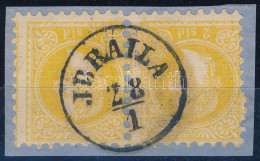 1867 2sld Pár Kivágáson / Pair On Cutting "JBRAILA" (200.000) - Other & Unclassified