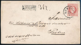 1871 1867-es 5kr Díjjegyes Boríték Kőnyomat 10kr Díjkiegészítéssel Ajánlott Küldeményként Feladva / 1871 1867 5kr PS-cov - Other & Unclassified