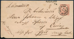 ~1871 5kr Díjjegyes Boríték Kőnyomat 10kr V. Típus Díjkiegészítéssel Ajánlott Küldeményként "SOPRON / OEDENBURG" - Ecsén - Autres & Non Classés