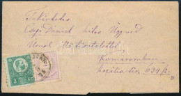 1875 Réznyomat 3kr és Színesszámú 2kr Vegyes Bérmentesítés Levélen (100.000) / Mi 9 + 15 Mixed Franking On Cover "ÉRSEKÚ - Other & Unclassified